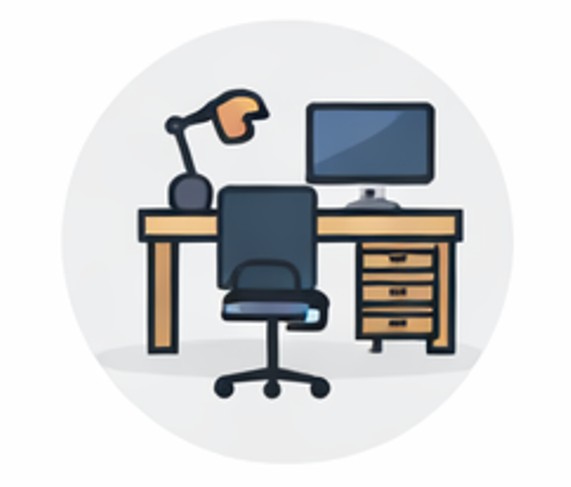 Open-plan coworking office at Lyall Bay Work Hub in Wellington with shared desks, privacy partitions, ergonomic chairs, whiteboard wall, skylights, and natural light throughout the workspace.